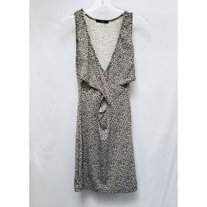 Black and White Forever 21 Bodycon Cutout Dress